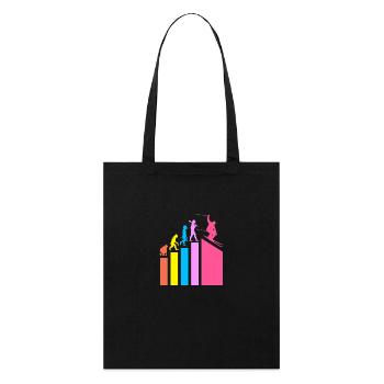 Séjour ski ski - Tote bag bio Stanley/Stella - noir - Devant