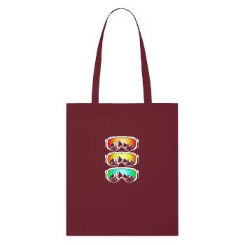 Séjour ski ski - Tote bag bio Stanley/Stella - bordeaux - Devant