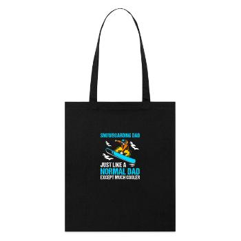 Snowboard Snowboard Vacances snowboard Snowboarders - Tote bag bio Stanley/Stella - noir - Devant
