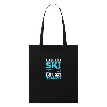 Snowboard Snowboard Vacances snowboard Snowboarders - Tote bag bio Stanley/Stella - noir - Devant