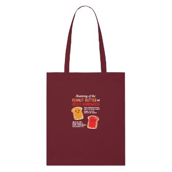 Pâte d’arachide - Tote bag bio Stanley/Stella - bordeaux - Devant