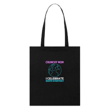 Maman croquante - Tote bag bio Stanley/Stella - noir - Devant
