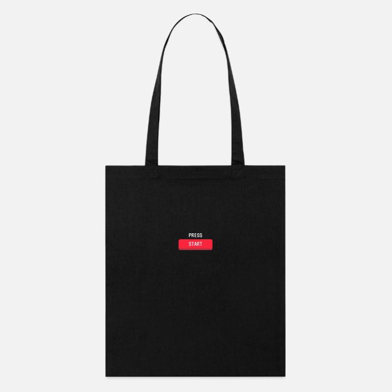 press start - Stanley/Stella Bio-Stoffbeutel - Schwarz