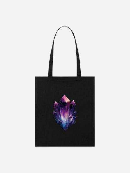 Mystical Crystal Cluster - Stanley/Stella Bio-Stoffbeutel - Schwarz