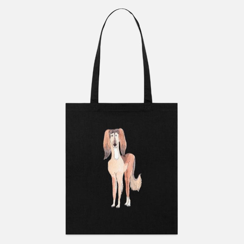 Saluki Fun - Tote bag bio Stanley/Stella - noir