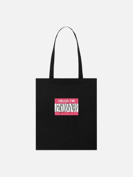 Easily Distracted - Stanley/Stella Organic Tote Bag - black