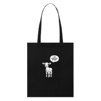 Minimalist Style Calf – "I miss my mom" - Stanley/Stella Organic Tote Bag - black - Front