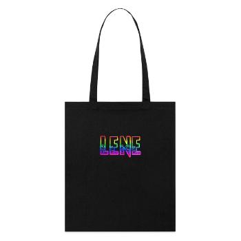 lene rs regenbogen - Stanley/Stella Bio-Stoffbeutel - Schwarz - Vorne