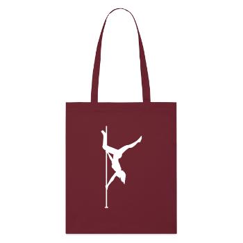 Poledance Pole Dancing Tanz Stange Tanzen - Stanley/Stella Bio-Stoffbeutel - Burgunderrot - Vorne