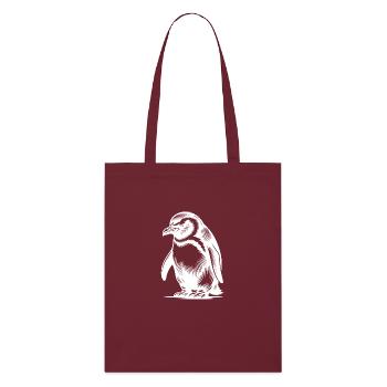 Cunning Clever Kids Pingouin Style de tatouage - Tote bag bio Stanley/Stella - bordeaux - Devant