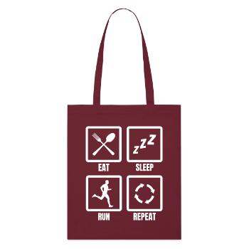 Routine du coureur - Tote bag bio Stanley/Stella - bordeaux - Devant