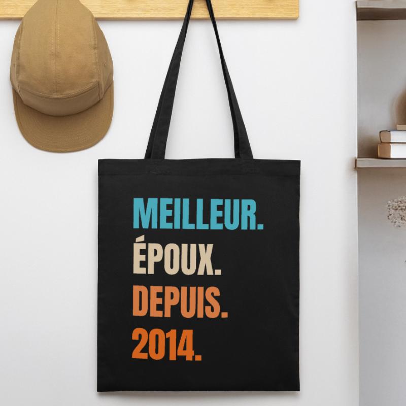 Bester Ehemann seit 2014 Geschenk-Ehemann Stanley/Stella Bio-Stoffbeutel