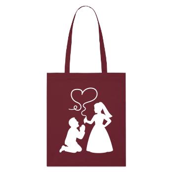 Mariage des mariés - Tote bag bio Stanley/Stella - bordeaux - Devant