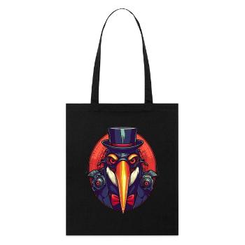 Pingouin gangster cool - Tote bag bio Stanley/Stella - noir - Devant