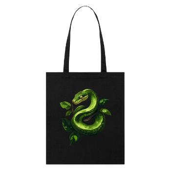 Arbre vert Python Serpents Amoureux Terrarium - Tote bag bio Stanley/Stella - noir - Devant
