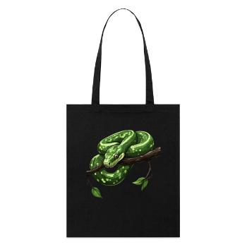 Arbre vert Python Serpents Amoureux Terrarium - Tote bag bio Stanley/Stella - noir - Devant