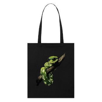 Arbre vert Python Serpents Amoureux Terrarium - Tote bag bio Stanley/Stella - noir - Devant