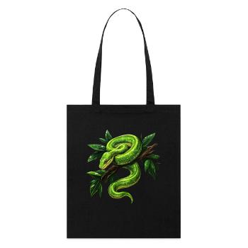 Arbre vert Python Serpents Amoureux Terrarium - Tote bag bio Stanley/Stella - noir - Devant