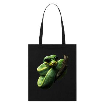Arbre vert Python Serpents Amoureux Terrarium - Tote bag bio Stanley/Stella - noir - Devant