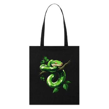 Arbre vert Python Serpents Amoureux Terrarium - Tote bag bio Stanley/Stella - noir - Devant