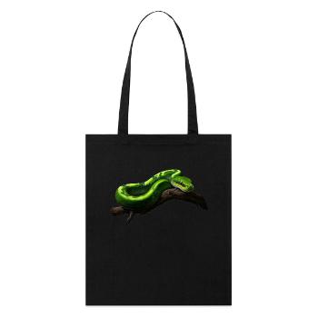 Arbre vert Python Serpents Amoureux Terrarium - Tote bag bio Stanley/Stella - noir - Devant