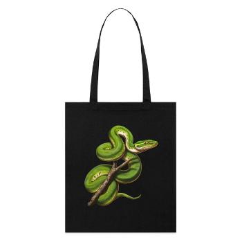 Arbre vert Python Serpents Amoureux Terrarium - Tote bag bio Stanley/Stella - noir - Devant