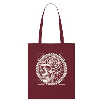 Amateurs de vélo Skull Gears - Tote bag bio Stanley/Stella - bordeaux - Devant