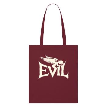 Evil lettering with dark angel - Stanley/Stella Organic Tote Bag - burgundy - Front
