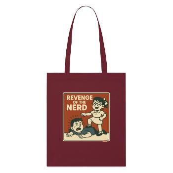 Vengeance des nerds sur les brutes de la cour d’école - Tote bag bio Stanley/Stella - bordeaux - Devant
