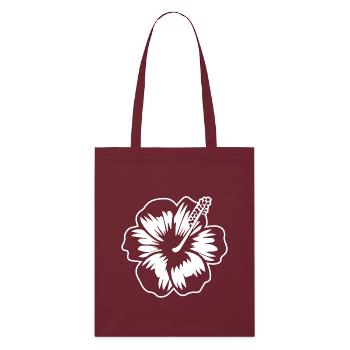 Hibiscus - Tote bag bio Stanley/Stella - bordeaux - Devant