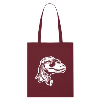 Dinosaure Dino - Tote bag bio Stanley/Stella - bordeaux - Devant