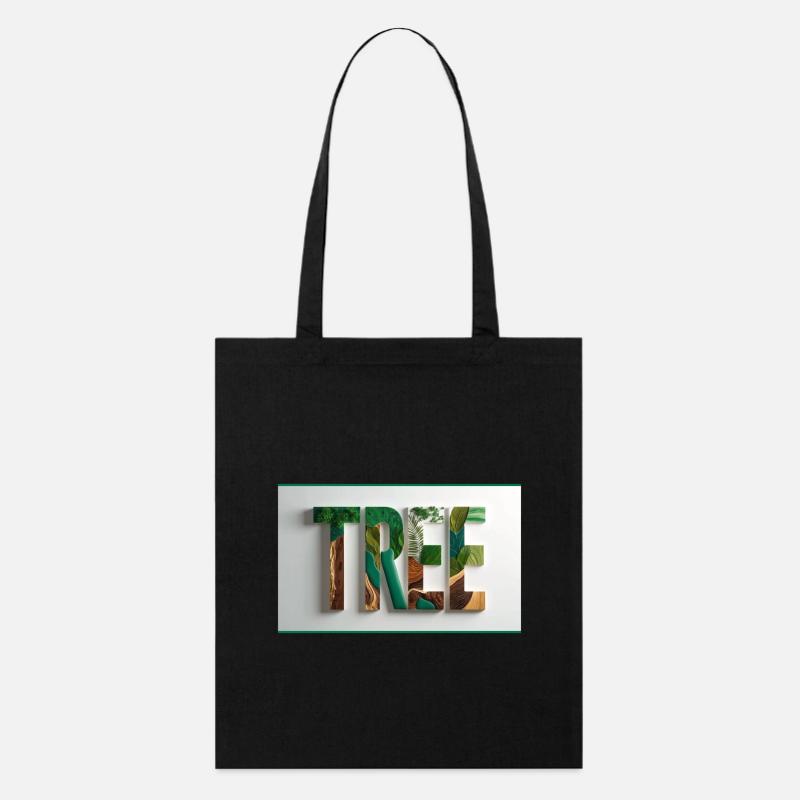 "TREE" - Nature Vivante Sensorielle - Tote bag bio Stanley/Stella - noir