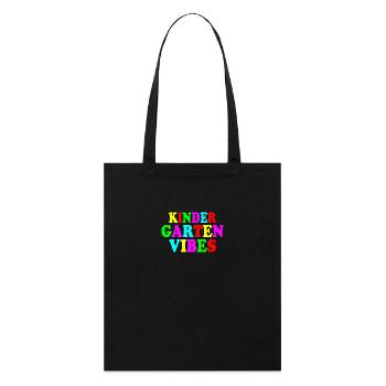 kindergarten vibes - Tote bag bio Stanley/Stella - noir - Devant