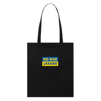 No war - Tote bag bio Stanley/Stella - noir - Devant