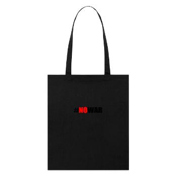 No war - Tote bag bio Stanley/Stella - noir - Devant