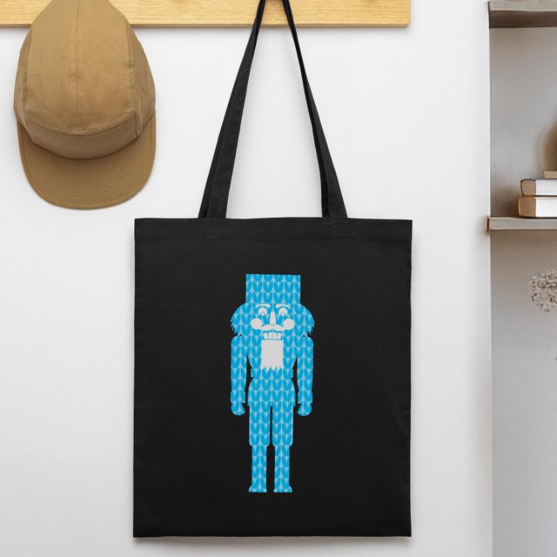 Nutcracker Knitting Pattern Pattern Blue Christmas Stanley/Stella Organic Tote Bag