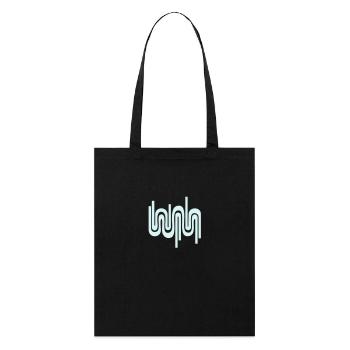 Abstract wave / 70s pattern - Stanley/Stella Organic Tote Bag - black - Front