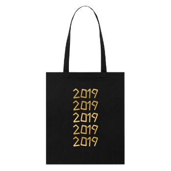 2019 - Stanley/Stella Bio-Stoffbeutel - Schwarz - Vorne