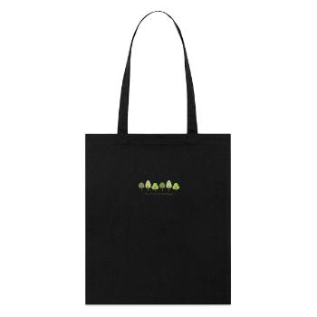 proud to be a tree hugger - Stanley/Stella Organic Tote Bag - black - Front