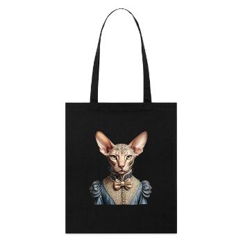 Chat sphynx victorien - Tote bag bio Stanley/Stella - noir - Devant
