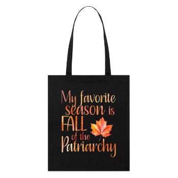 My favorite season is Fall of the patriarchy - Stanley/Stella Bio-Stoffbeutel - Schwarz - Vorne