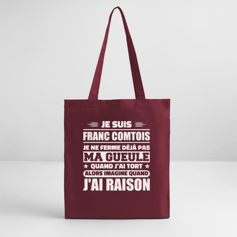 Franc comtois je ferme pas ma gueule franche comté Tote bag bio Stanley/Stella