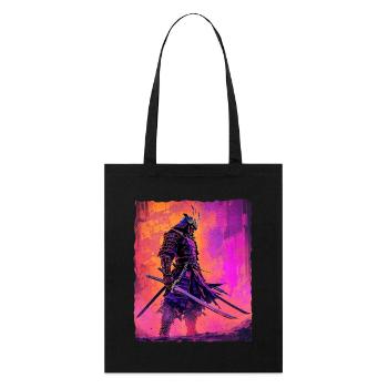 Samurai Warrior Honor and Strength Anime - Stanley/Stella Organic Tote Bag - black - Front