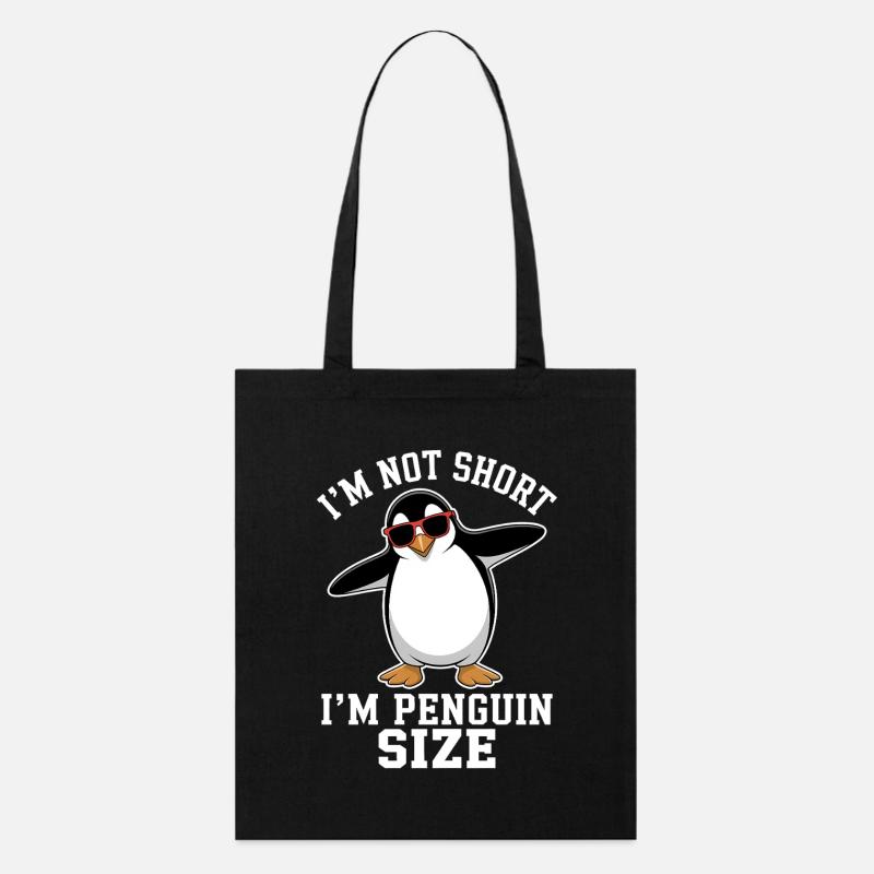 Pingouin disant drôle Pingouins Cadeau - Tote bag bio Stanley/Stella - noir
