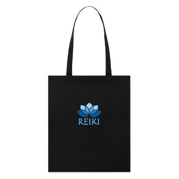 reiki bleu - Tote bag bio Stanley/Stella - noir - Devant