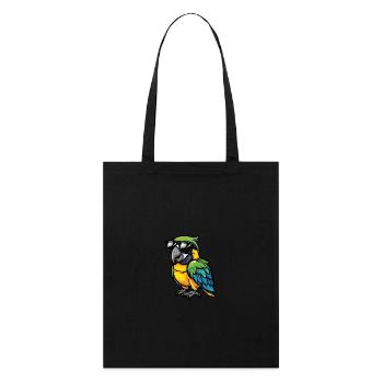 Papagai Cool Animal - Stanley/Stella Organic Tote Bag - black - Front