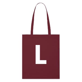 L - Stanley/Stella Organic Tote Bag - burgundy - Front