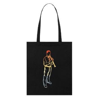Clarinets Boy - Stanley/Stella Organic Tote Bag - black - Front