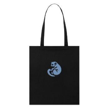 Loris Slowlori Silhouette Mammal - Stanley/Stella Organic Tote Bag - black - Front