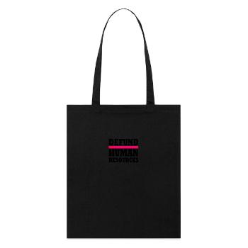 defund human resources - Stanley/Stella Organic Tote Bag - black - Front